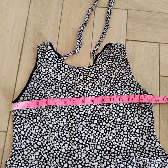 Sezane Fifi Dress Size 36 FR Size 4 US Blue White Floral Mini Like New - Picture 12 of 14